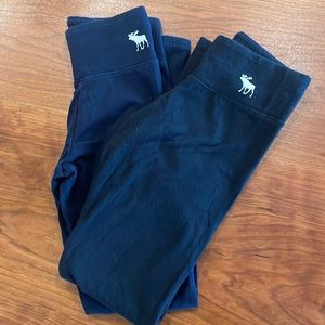 Abercrombie kids leggings 2 pair size 9/10